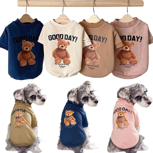 Bear Print Sweatshirt for Pets