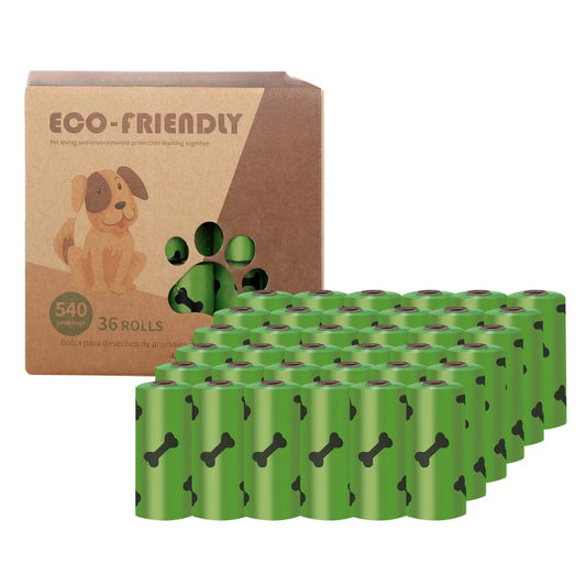 15pcs 1 Roll Biodegradable Dog Poop Bags with 1pc Dispenser