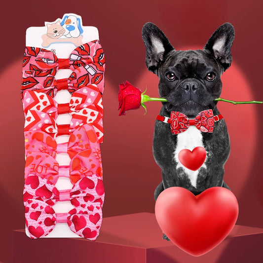 Valentine‘s Day Dog Bow Tie